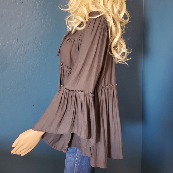 FREE PEOPLE BOHO BLOUSE SZ Sm - Picture 4 of 15